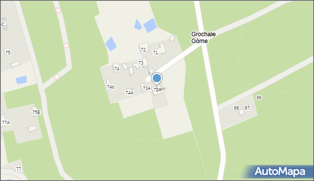 Nowe Grochale, Nowe Grochale, 72A, mapa Nowe Grochale