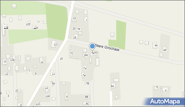 Nowe Grochale, Nowe Grochale, 7A, mapa Nowe Grochale