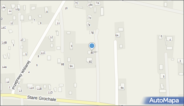 Nowe Grochale, Nowe Grochale, 8C, mapa Nowe Grochale