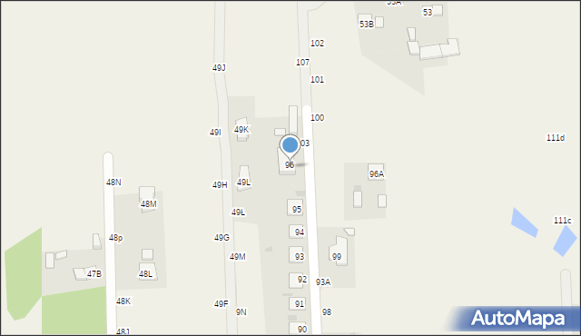 Nowe Grochale, Nowe Grochale, 96b, mapa Nowe Grochale