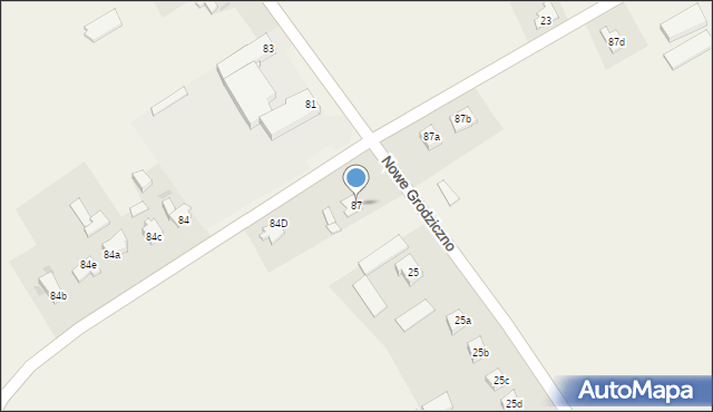 Nowe Grodziczno, Nowe Grodziczno, 87, mapa Nowe Grodziczno