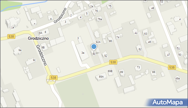 Nowe Grodziczno, Nowe Grodziczno, 91, mapa Nowe Grodziczno