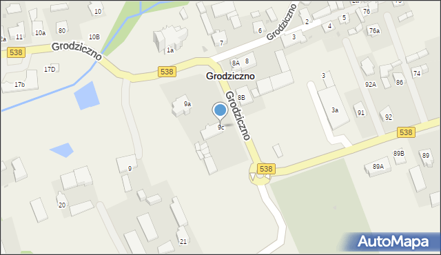 Nowe Grodziczno, Nowe Grodziczno, 9c, mapa Nowe Grodziczno