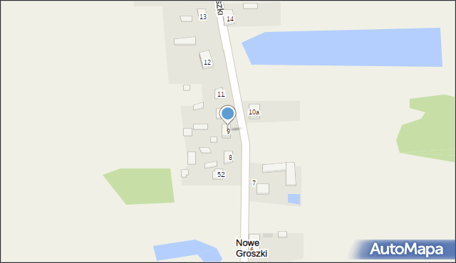 Nowe Groszki, Nowe Groszki, 9, mapa Nowe Groszki