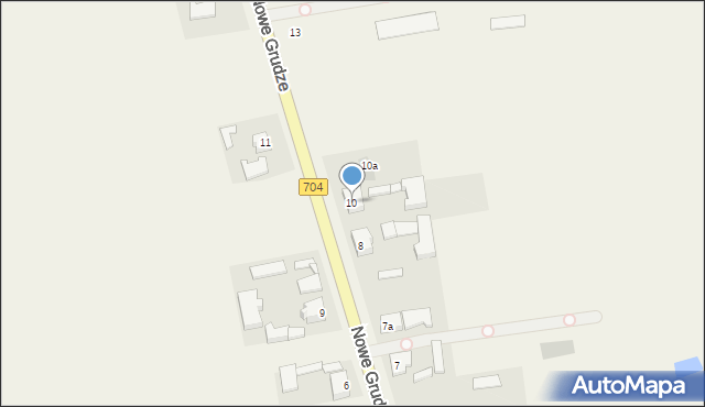 Nowe Grudze, Nowe Grudze, 10, mapa Nowe Grudze