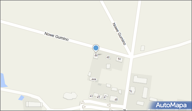 Nowe Gumino, Nowe Gumino, 44, mapa Nowe Gumino