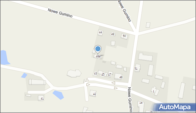 Nowe Gumino, Nowe Gumino, 44a, mapa Nowe Gumino