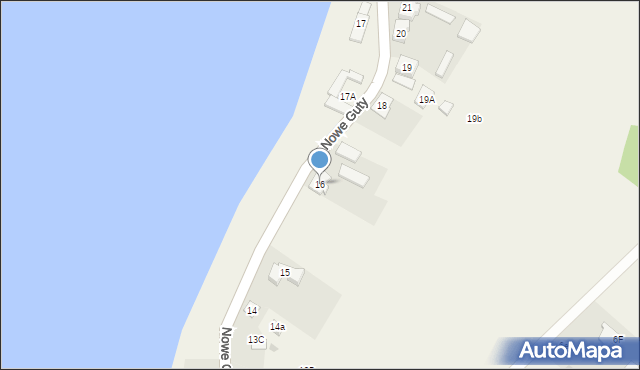 Nowe Guty, Nowe Guty, 16, mapa Nowe Guty