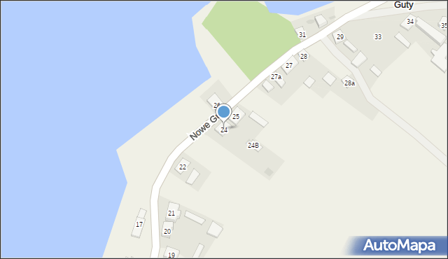Nowe Guty, Nowe Guty, 24, mapa Nowe Guty