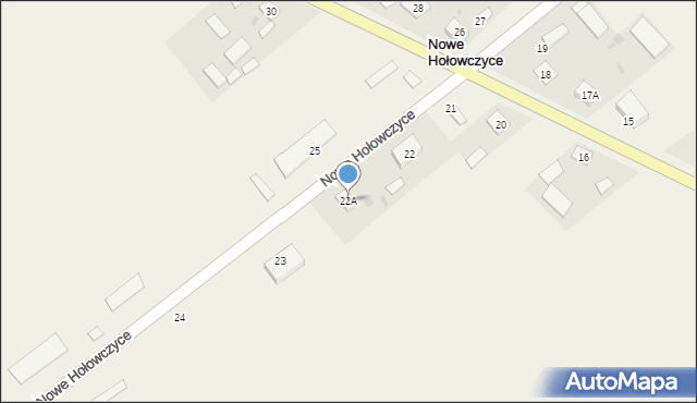 Nowe Hołowczyce, Nowe Hołowczyce, 22A, mapa Nowe Hołowczyce