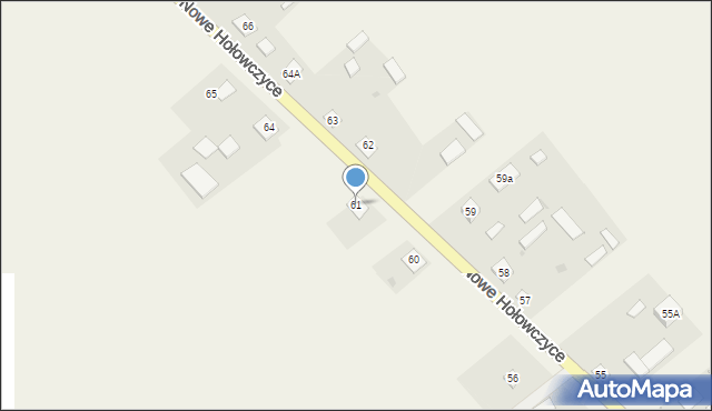 Nowe Hołowczyce, Nowe Hołowczyce, 61, mapa Nowe Hołowczyce