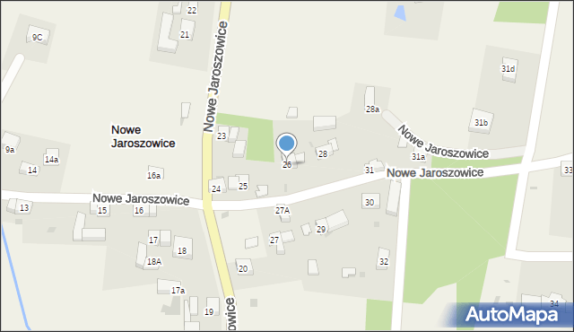 Nowe Jaroszowice, Nowe Jaroszowice, 26, mapa Nowe Jaroszowice