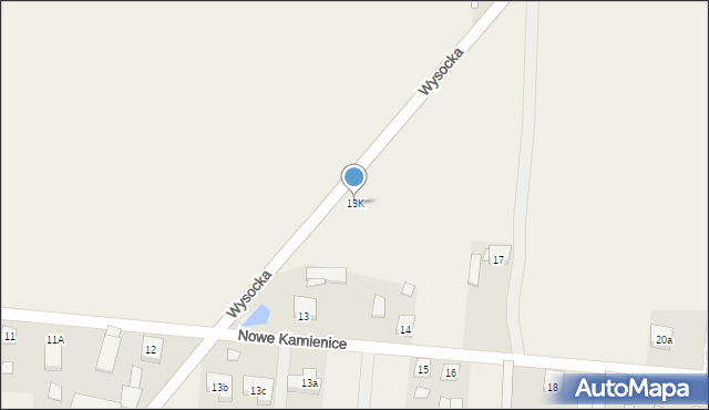 Nowe Kamienice, Nowe Kamienice, 13K, mapa Nowe Kamienice