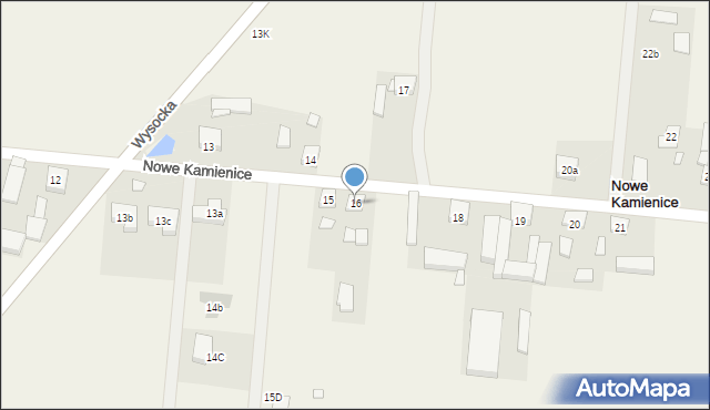 Nowe Kamienice, Nowe Kamienice, 16, mapa Nowe Kamienice