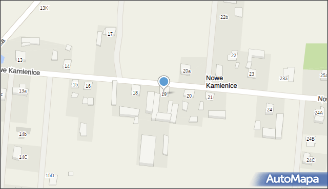 Nowe Kamienice, Nowe Kamienice, 19, mapa Nowe Kamienice