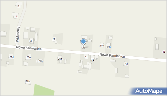 Nowe Kamienice, Nowe Kamienice, 30, mapa Nowe Kamienice