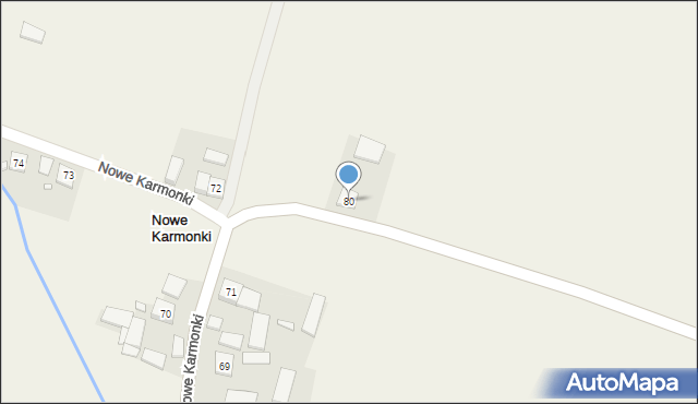 Nowe Karmonki, Nowe Karmonki, 80, mapa Nowe Karmonki