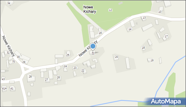 Nowe Kichary, Nowe Kichary, 21, mapa Nowe Kichary