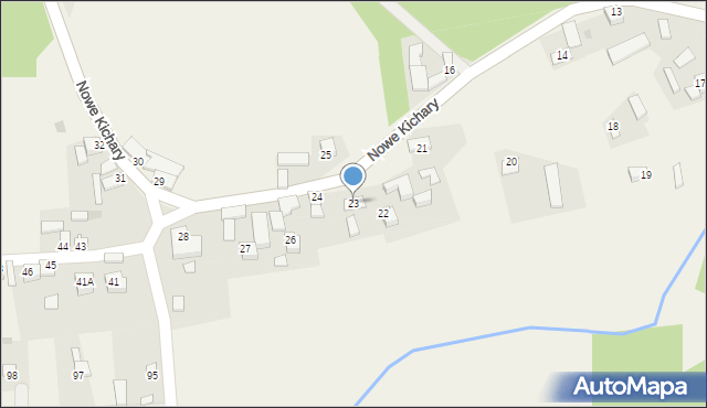 Nowe Kichary, Nowe Kichary, 23, mapa Nowe Kichary