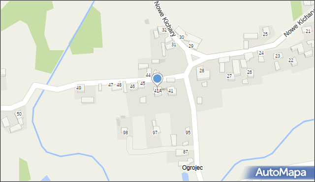 Nowe Kichary, Nowe Kichary, 41A, mapa Nowe Kichary
