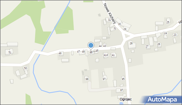 Nowe Kichary, Nowe Kichary, 46, mapa Nowe Kichary