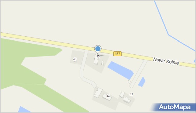 Nowe Kolnie, Nowe Kolnie, 45, mapa Nowe Kolnie