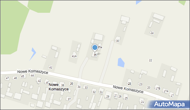 Nowe Komaszyce, Nowe Komaszyce, 35, mapa Nowe Komaszyce
