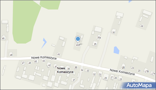 Nowe Komaszyce, Nowe Komaszyce, 41A, mapa Nowe Komaszyce