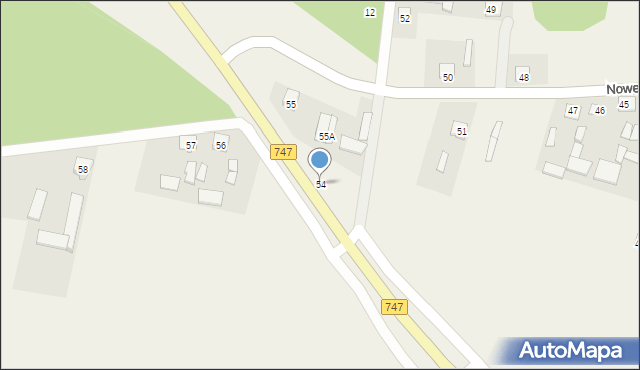 Nowe Komaszyce, Nowe Komaszyce, 54, mapa Nowe Komaszyce
