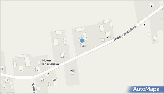 Nowe Kościeliska, Nowe Kościeliska, 15A, mapa Nowe Kościeliska