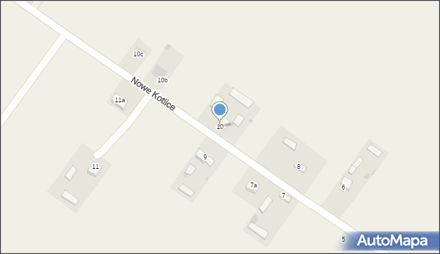 Nowe Kotlice, Nowe Kotlice, 10, mapa Nowe Kotlice