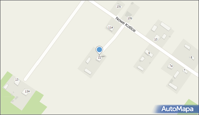 Nowe Kotlice, Nowe Kotlice, 11, mapa Nowe Kotlice