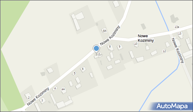 Nowe Koziminy, Nowe Koziminy, 7a, mapa Nowe Koziminy
