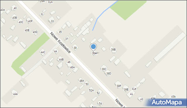 Nowe Kozłowice, Nowe Kozłowice, 39A, mapa Nowe Kozłowice
