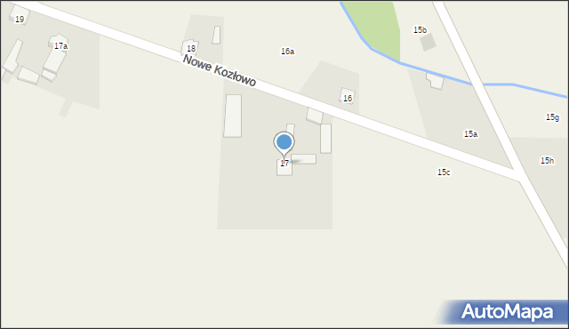 Nowe Kozłowo, Nowe Kozłowo, 17, mapa Nowe Kozłowo