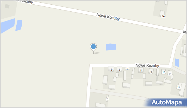 Nowe Kozuby, Nowe Kozuby, 5a, mapa Nowe Kozuby