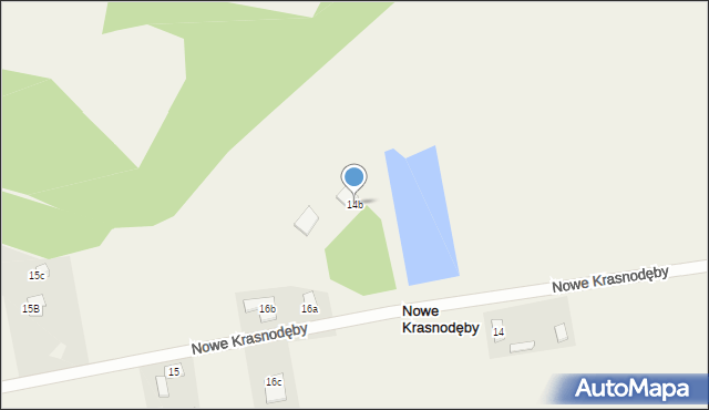 Nowe Krasnodęby, Nowe Krasnodęby, 14b, mapa Nowe Krasnodęby