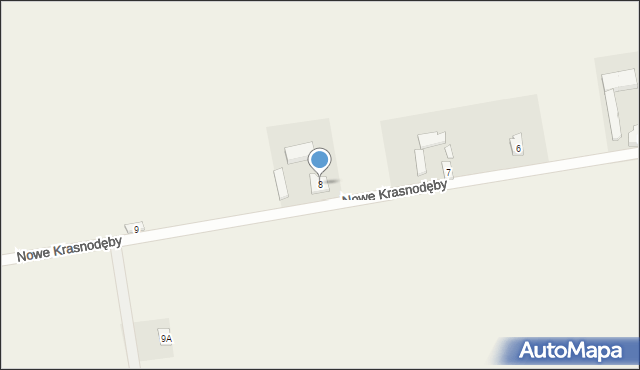Nowe Krasnodęby, Nowe Krasnodęby, 8, mapa Nowe Krasnodęby