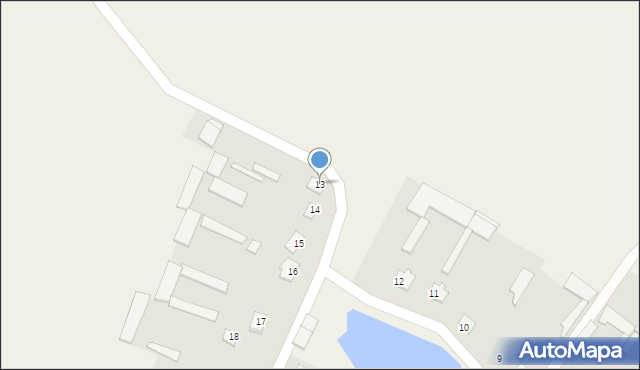 Nowe Krzewo, Nowe Krzewo, 13, mapa Nowe Krzewo