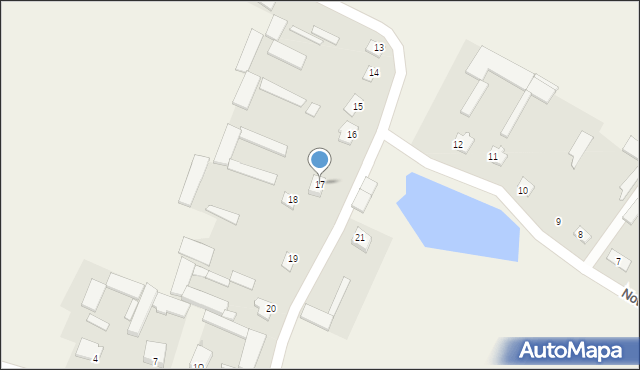 Nowe Krzewo, Nowe Krzewo, 17, mapa Nowe Krzewo
