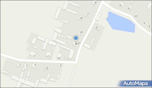 Nowe Krzewo, Nowe Krzewo, 20, mapa Nowe Krzewo