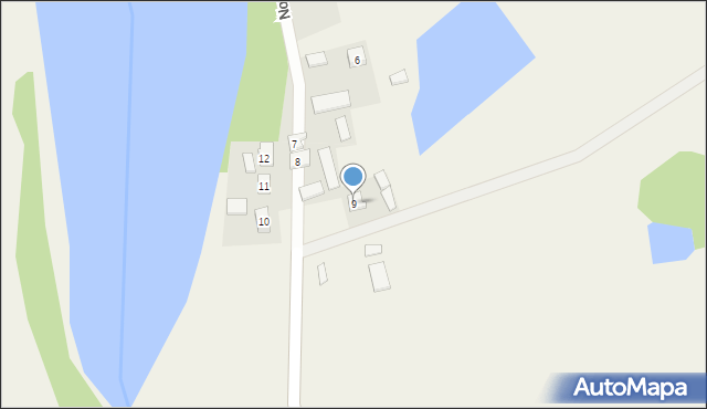 Nowe Krzywe, Nowe Krzywe, 9, mapa Nowe Krzywe