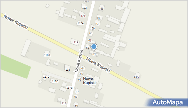 Nowe Kupiski, Nowe Kupiski, 63, mapa Nowe Kupiski