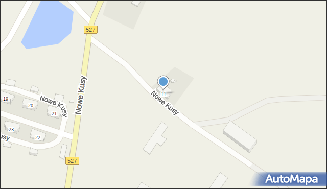 Nowe Kusy, Nowe Kusy, 11, mapa Nowe Kusy