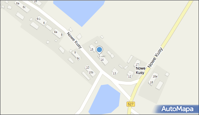 Nowe Kusy, Nowe Kusy, 14c, mapa Nowe Kusy