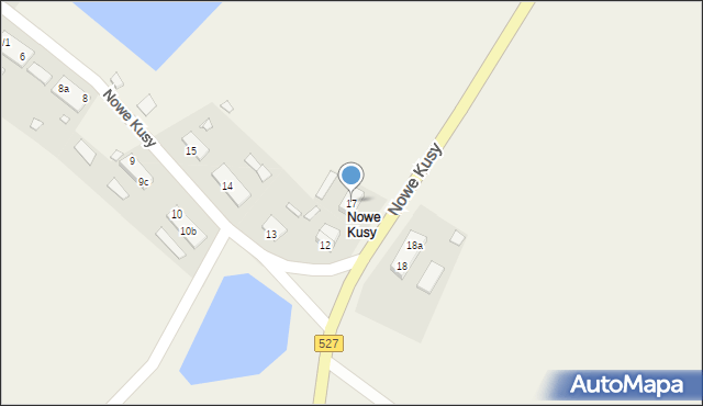 Nowe Kusy, Nowe Kusy, 17, mapa Nowe Kusy