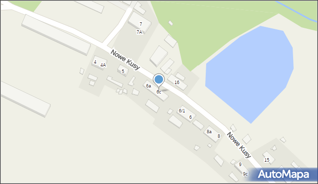 Nowe Kusy, Nowe Kusy, 6c, mapa Nowe Kusy