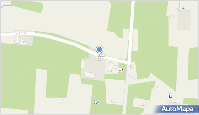 Nowe Łachy, Nowe Łachy, 11, mapa Nowe Łachy