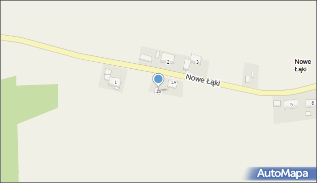 Nowe Łąki, Nowe Łąki, 1b, mapa Nowe Łąki