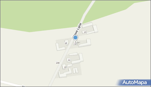 Nowe Łąkie, Nowe Łąkie, 12, mapa Nowe Łąkie